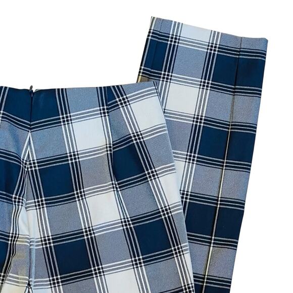 Rag & Bone Women’s Sz 0 Blue Plaid Pants Simone High Rise Ankle Slim Stretch - Picture 9 of 16